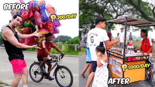 From Balloon Vendor To Making ₱5000day sa STREET FOOD Bigay Negosyo 🇵🇭 [upl. by Addiel]