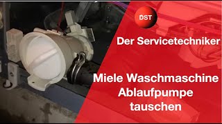 Ablaufpumpe tauschen Miele Waschmaschine So geht es [upl. by Layap]