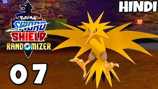 Defeating Legendary pokemon Zapdos Pokemon Sword And Shield Randomizer Episode 07 [upl. by Notsur]