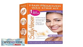 Sally Hansen Hair Remover Wax Strip kit for Face 18 Wax Strips Review [upl. by Petrine]