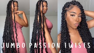 detailed How To Jumbo Passion Twists  SUPER EASY amp BEGINNER FRIENDLY [upl. by Renelle]