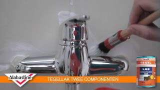 How to  Tegellak 2 Componenten  Alabastine [upl. by Nadnal]