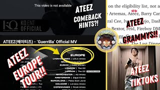 ATEEZ HINTING COMEBACKS ATEEZ TOUR ANNOUNCEMENT ATEEZ TRIES FOR GRAMMY AND   ATINY LETS TALK [upl. by Macdonell]