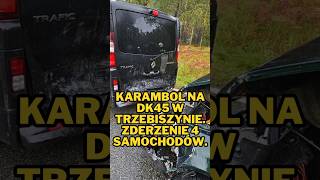 Karambol w Trzebiszynie samochody news motoryzacja transport karambol Trzebiszyn kierowcy [upl. by Rox98]