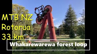 MTB Rotorua New Zealand  The Whakarewarewa forest loop 33 km [upl. by Burkley416]