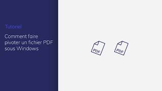 Comment faire pivoter un fichier PDF sous Windows [upl. by Shamma396]