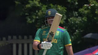 Lhuandre Pretorius 53 runs vs Zimbabwe U19  31st Match  SA19 vs ZI19 [upl. by Gerick575]