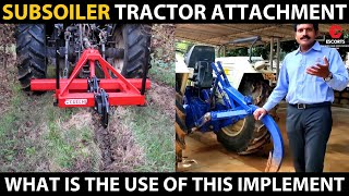 Importance of SUBSOILER ATTACHMENT  Tractor Subsoiler Benefits in Hindi  Subsoiler Ke Fayde [upl. by Sylvia]