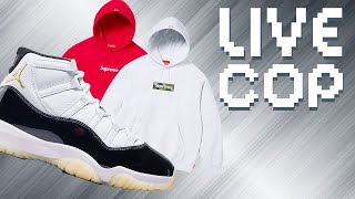 LIVE COP Supreme Box Logos amp Air Jordan 11 Gratitude [upl. by Claudio]