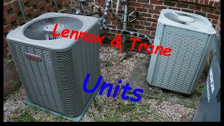 2017 Lennox Merit Air Conditioner amp 1999 Trane XE1000 HE Weatherton Heat Pump [upl. by Rubin]