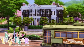 New Orleans Style Manor  The Sims 4  Speed Build  BASE GAME  Better Together Collab [upl. by Nede]