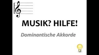 Dominantseptakkord Quartvorhalt MUSIK die Dominante einfach erklärt [upl. by Luben]