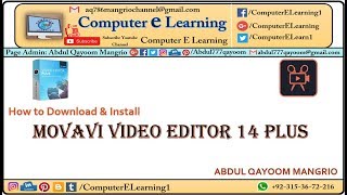 How to Download amp Install Movavi Video Editor 14 Plus Cracked  Computer E Learning [upl. by Noimad813]