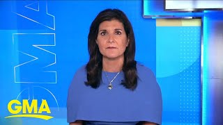 Nikki Haley talks Joe Biden and Republican debate  GMA [upl. by Otanod]