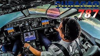 Piloting the Boeing 787 Dreamliner into Curaçao [upl. by Niraj]