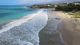 Surf at Hapuna Beach on the Big Island [upl. by Nolat743]