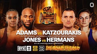 BRANDON ADAMS VS ANDREAS KATZOURAKIS  OVERTIME BOXING 11 FIGHT NIGHT LIVESTREAM [upl. by Erdah]