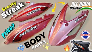 TVS Scooty Streak Body Parts Price 🩷🔥  Order Online ☎️ 91 98932 35053 🚚 Home Delivery 🇮🇳 All India [upl. by Decca]