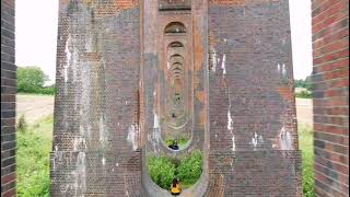 Ouse Valley Viaduct  Drone shot  UK 🇬🇧 [upl. by Dahlstrom]