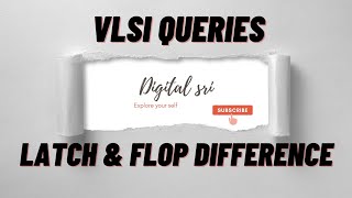 VLSI difference bitween latch and flop  knowledge is matter [upl. by Nodnarb994]