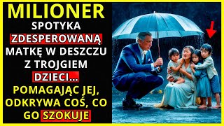 🔴MILIONER SPOTYKA ZDESPEROWANĄ MATKĘ W DESZCZU Z TRÓJKĄ DZIECI… POMAGAJĄC JEJ ODKRYWA COŚ [upl. by Belinda]