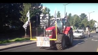 Paris  manifestation des agriculteurs Porte dItalie 9h40 [upl. by Shela]