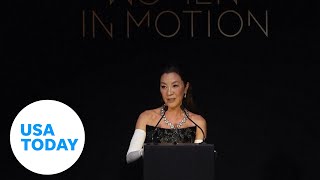 Actress Michelle Yeoh rallies for gender equality during Cannes speech  USA TODAY [upl. by Ursala598]