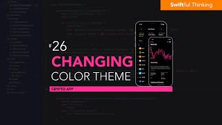 Update the Color Theme  SwiftUI Crypto App 26 [upl. by Coralie]