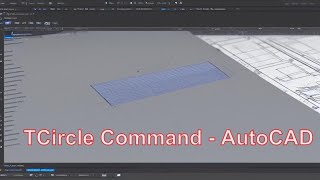 AutoCAD Tutorial How to Use the TCIRCLE Command [upl. by Eirb239]