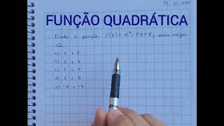 FUNÇÃO QUADRÁTICA [upl. by Breana667]