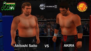 King of Colosseum II  Akitoshi Saito vs AKIRA [upl. by Aplihs]