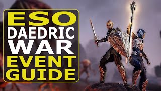 ESO Daedric War Celebration Event Guide  New PET and SKIN 2022 [upl. by Notsag789]