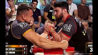 Betkili Oniani vs Artem Taynov 41 Armwrestling [upl. by Ramedlaw]