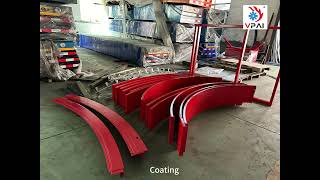 Curve belt conveyor online factory visiting [upl. by Gerda]