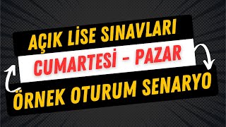 Açık lisede hangi dersten hangi gün Sınava Gireceğim [upl. by Adiarf]