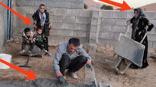 Cementing the Front Porch of Batoul’s Cabin 🏡 [upl. by Tekcirc]