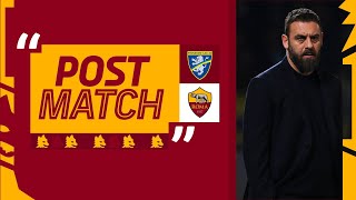 “Due tempi diversi molto meglio nel secondo tempo”  DANIELE DE ROSSI AL TERMINE DI FROSINONEROMA [upl. by Greenfield]