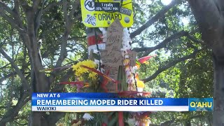 Moped rider death raises caution about traveling on a Waikiki road [upl. by Adanar]