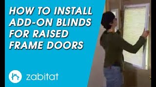 How to Install ODL AddOn Blinds for Raised Frame Doors [upl. by Kinny]