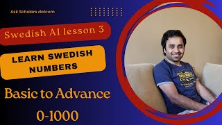 Master Swedish Numbers  Swedish A1 lesson 3  ordinal and cardinal numbers in Swedish  Swedish [upl. by Sylvanus]