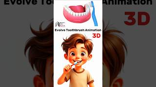 evolve toothbrush animation  toothbrush animation  toothbrush 3d animation  BiologywithAliya [upl. by Bakki440]