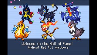 Pokemon Radical Red v41 HARDCORE Mode Elite4 and Champion The Most Used Sinnoh Team ONLY [upl. by Ffoeg]