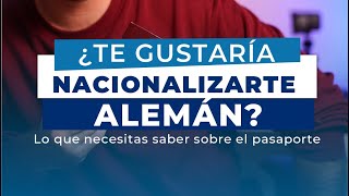 NUEVA LEY para adquirir el pasaporte alemán 🇩🇪🇩🇪 [upl. by Eanram]