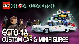 LEGO Ghostbusters  Custom ECTO1A amp Minifigures Ghostbusters 2 set [upl. by Cooe]