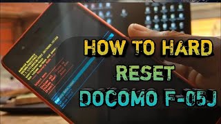 Docomo F05J Hard Reset 100 Granted Tested By GSM SK MASTER UNLOCKER [upl. by Ddarb]