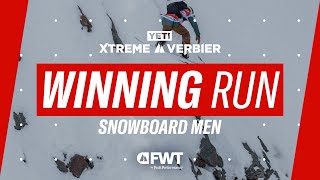 Jonathan Penfield Snowboard Men Winning Run I 2024 YETI Xtreme Verbier [upl. by Kaleb]