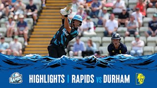 Highlights  Worcestershire Rapids vs Durham [upl. by Leanora]