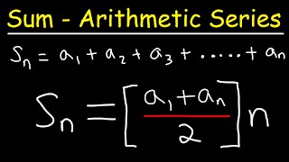 How To Derive The Formula For The Sum of an Arithmetic Series [upl. by Bible]