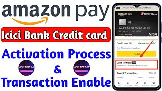 How To Activate Amazon Pay Icici Credit Card  Amazon Pay Icici Bank Credit Card Activation Online [upl. by Avilo904]