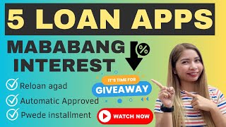 ✅RELOAN AGAD AUTOMATIC ANG APPROVAL AT PWEDENG INSTALLMENT SA 5 LOAN APPS NA ITO ALAMIN [upl. by Nahej]